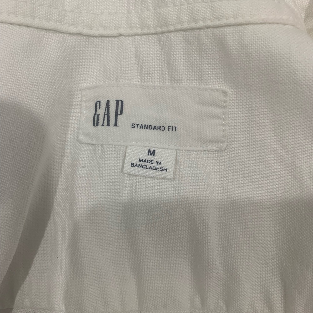 Gap White Men Shirt Size M - Picture 7 of 8